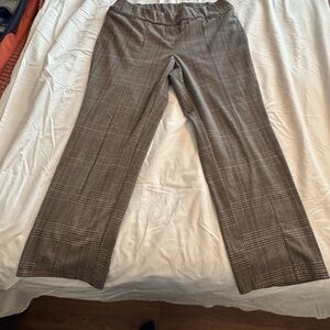 Lane Bryant Checkered Brown/Black Plaid Pants